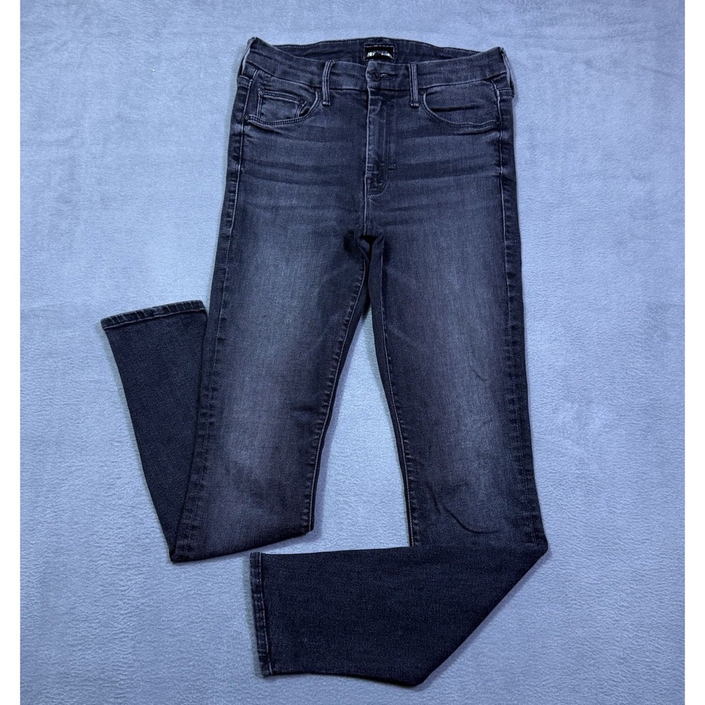 Mother Jeans Womens 26x29 The Looker Black Skinny Stretch Boho USA Normcore